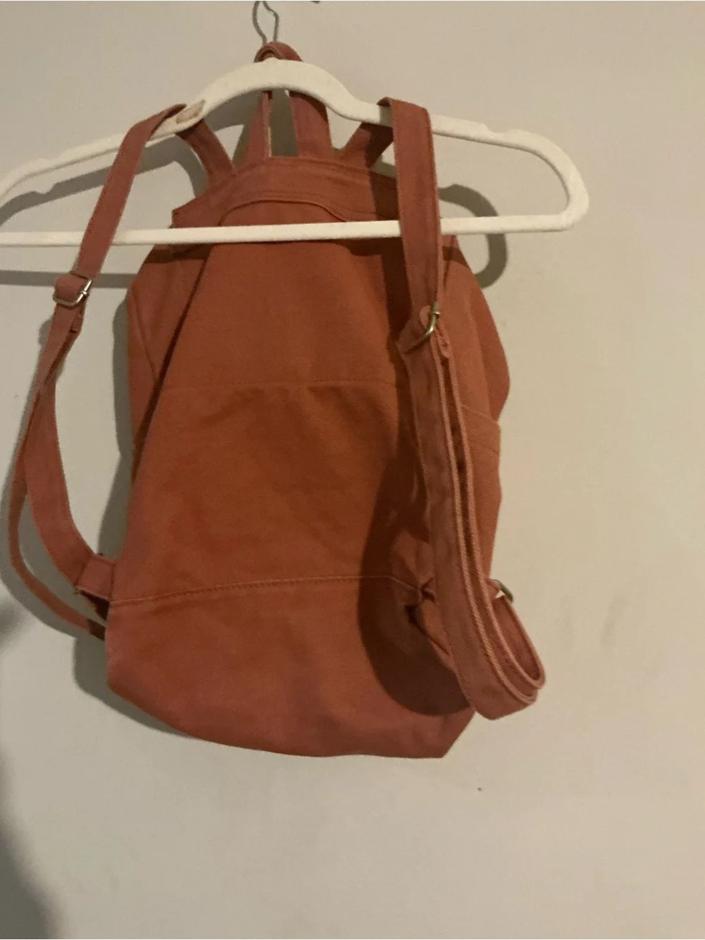 BAGGU Canvas Backpack in Rust Orange